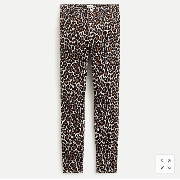 J. Crew Leopard 10” Highest Rise Toothpick Jeans - Picture 1 of 7